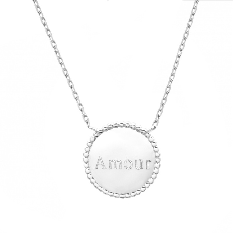 Collier Jeton perlé - Argent Collier Jeton perlé - Argent