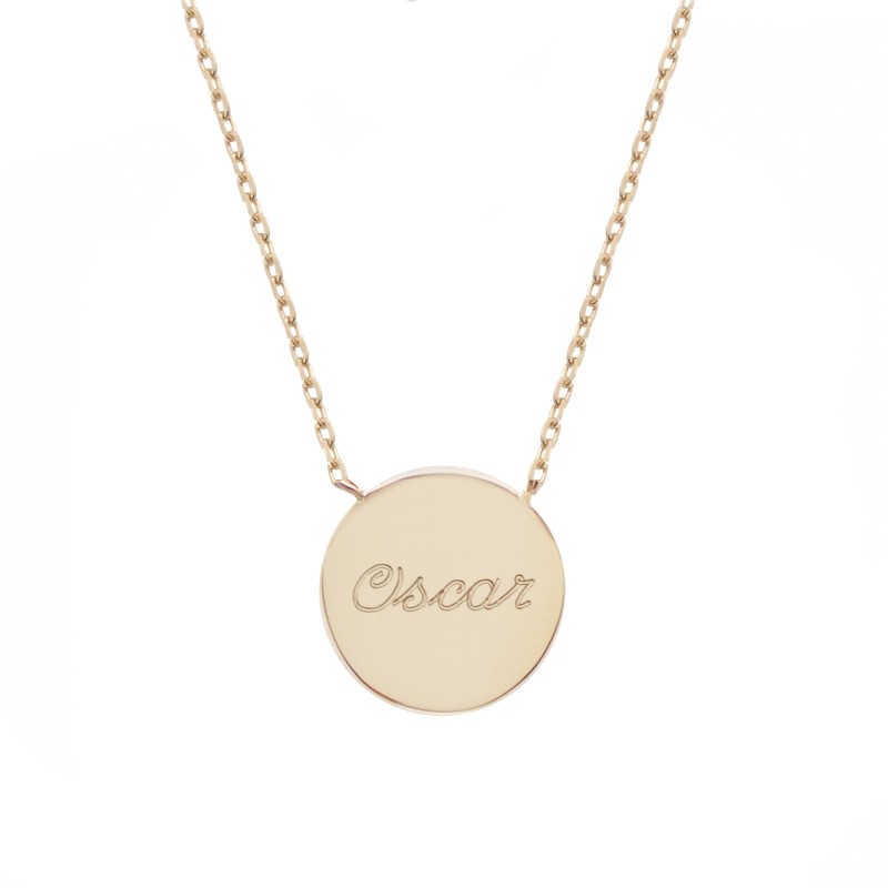 Collier médaille - Plaqué or Collier médaille - Plaqué or
