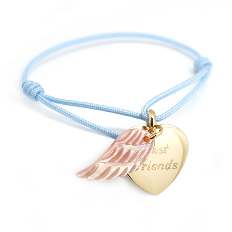 Bracelet Coeur aile d'Ange - Plaqué or Bracelet Coeur aile d'Ange - Plaqué or