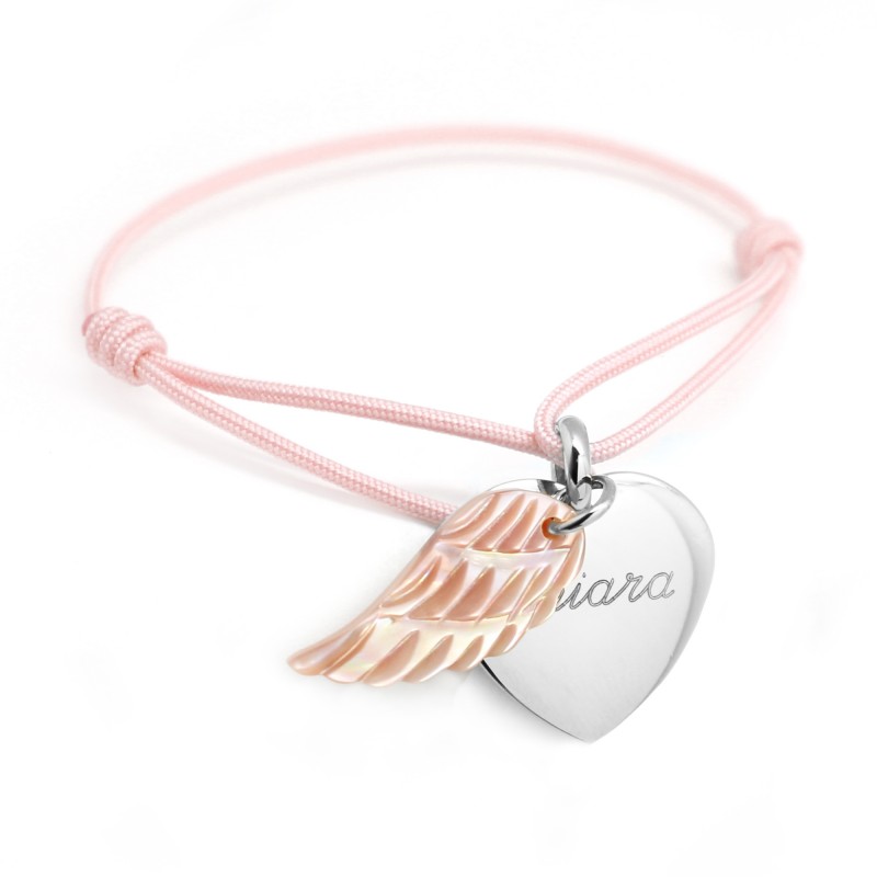 Bracelet Coeur aile d'Ange - Argent Bracelet Coeur aile d'Ange - Argent
