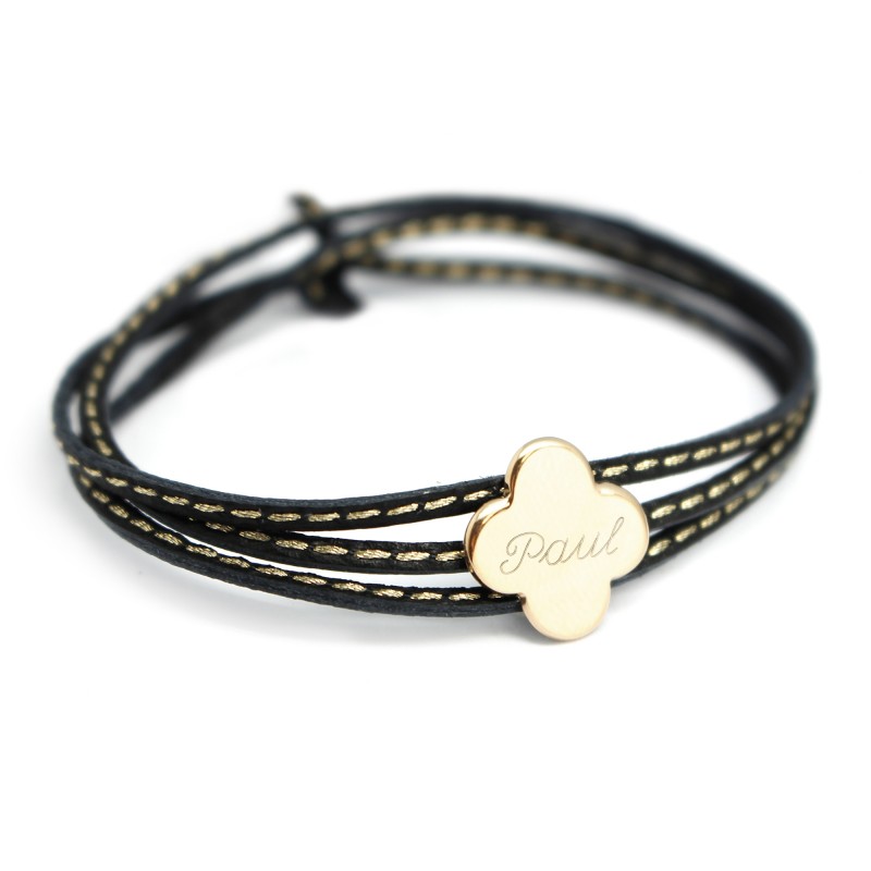Bracelet Amazone Trèfle - Plaqué or Bracelet Amazone Trèfle - Plaqué or