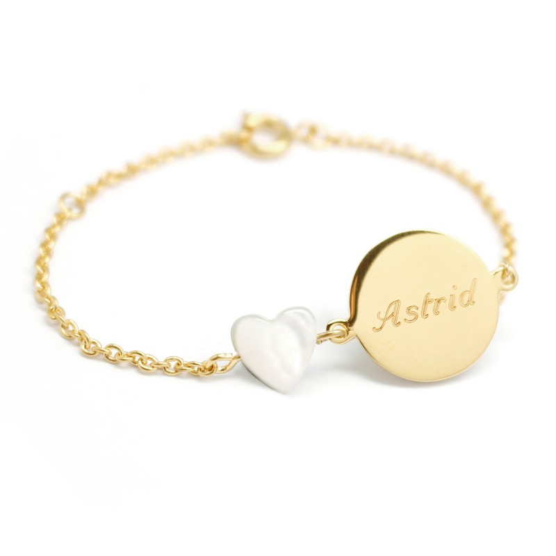 Bracelet Lovely Nacre Coeur - Plaqué or Bracelet Lovely Nacre Coeur - Plaqué or