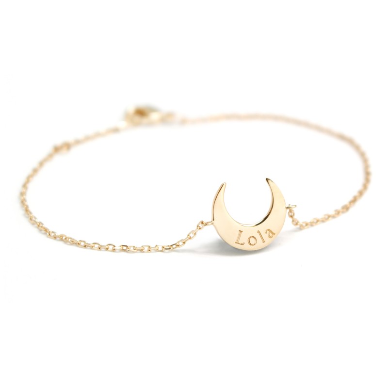 Bracelet Chaine lune - Plaqué or Bracelet Chaine lune - Plaqué or